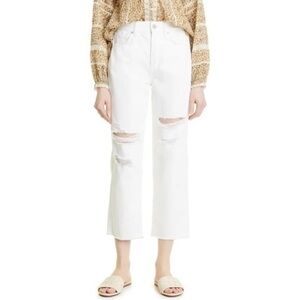New Veronica Beard Jeans in White Distressed